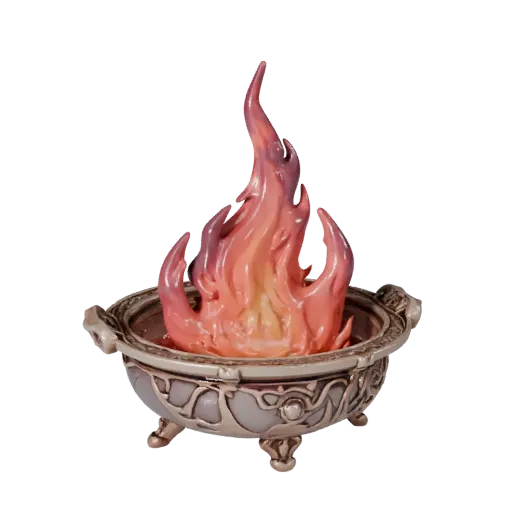 Red Arcane Village · arcane brazier